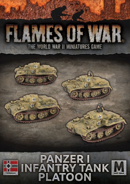 Flames of War GE: Panzer I Infantry Tank (x4)