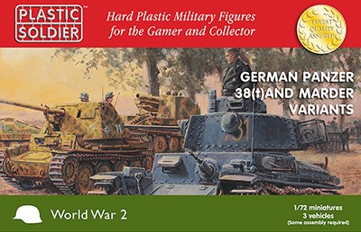 Plastic Soldier: 1/72 Panzer 38(t) / Marder (Plastik x3)