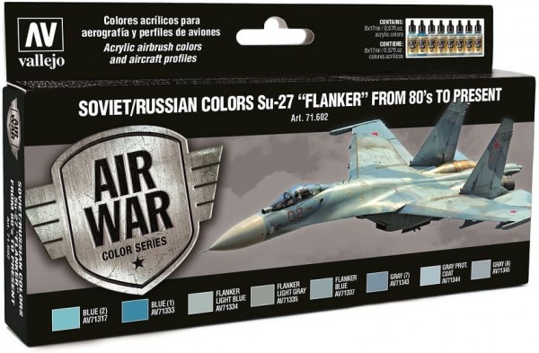 Model Air: Model Air Set Soviet / Russian colors Su-27 "Flanker" fr (8)
