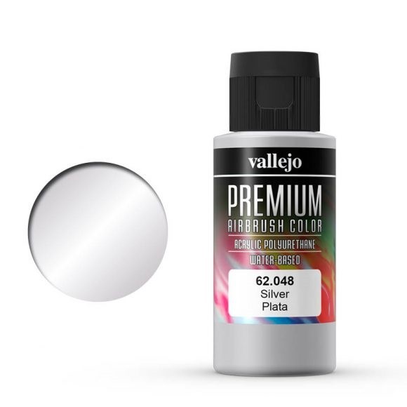 Vallejo Premium: Silver (Polyu.) (60ml)