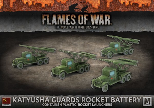 Flames of War SU: Katyusha Rocket Launcher (x4 Plastik)