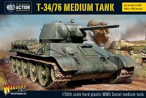 Bolt Action: T34/76 medium tank plastic boxed set