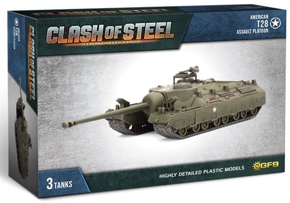 Clash of Steel: T28 Assault Tank Platoon (x3 Plastic)