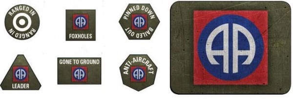 Flames of War US: 82nd Airborne Token (20) & Objective (2)