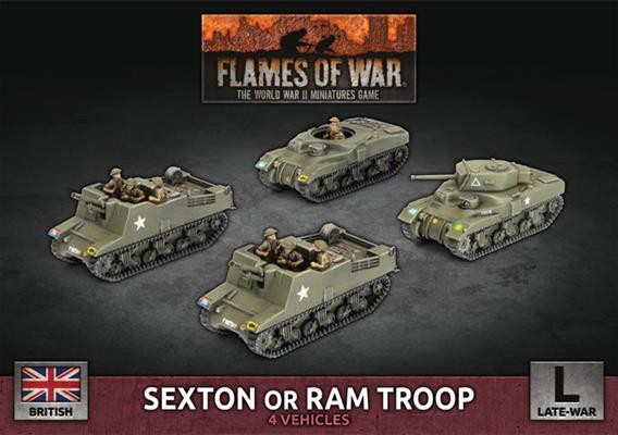 Flames of War Sexton or Ram Troop
