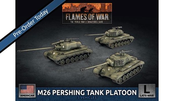 Flames of War US: M26 Pershing Tank Platoon (x3 Plastic)