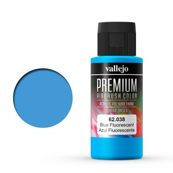 Vallejo Premium: Blue Fluo (Polyu.) (60ml)