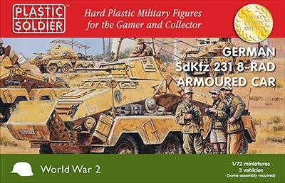 Plastic Soldier: 1/72 SdKfz 231 8-Rad (Plastik x3)