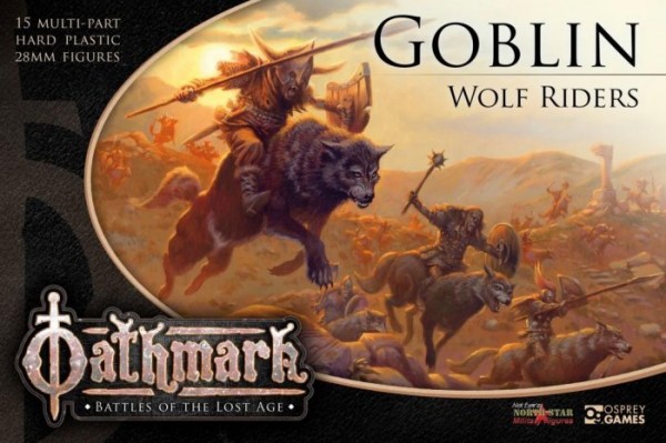 Oathmark: Goblin Wolf Rider (x15 Plastic)