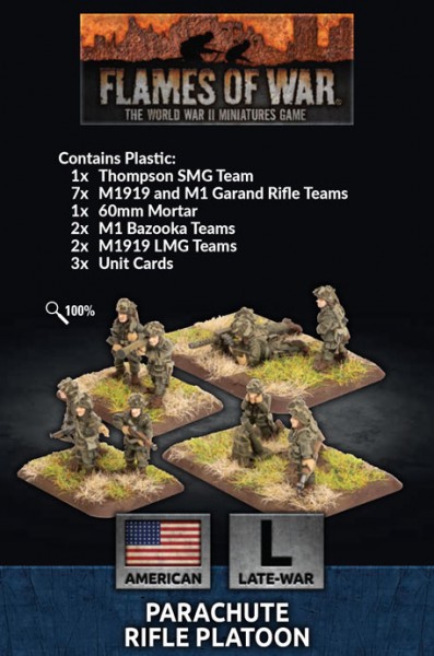 Flames of War US: Parachute Rifle Platoon (Plastic)