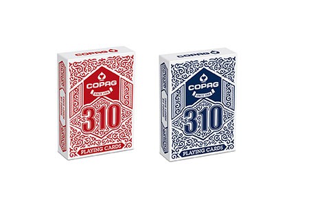Poker: Copag Poker 310 Doppeldeck FS rot/blau
