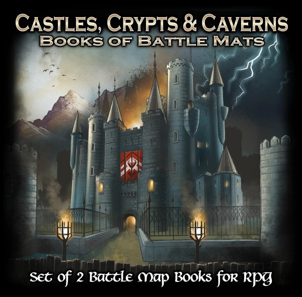 Castles Crypts & Caverns - Books of Battle Maps