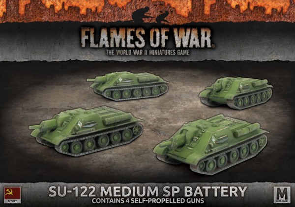 Flames of War SU: SU-122 Medium SP Battery (x4)