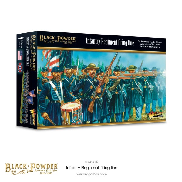 Black Powder ACW Infantry Regiment (firing)