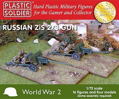 Plastic Soldier 1/72 Soviet Zis 2/3 Gun (x4)
