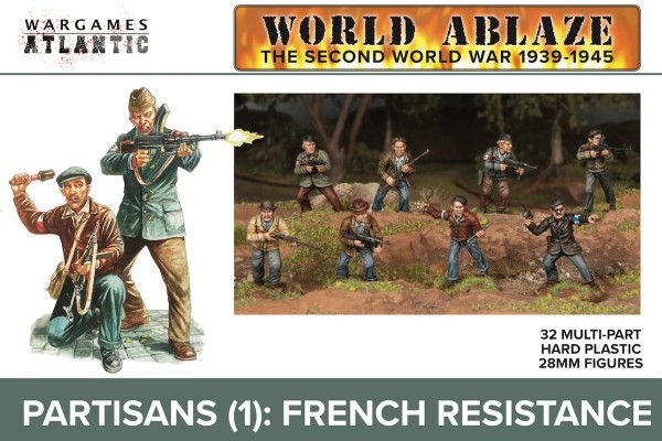 Wargames Atlantic: Partisans: French Resistance (x32 Plastic)