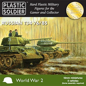 Plastic Soldier 15mm Russian T34 76/85 Tanks (für FoW)