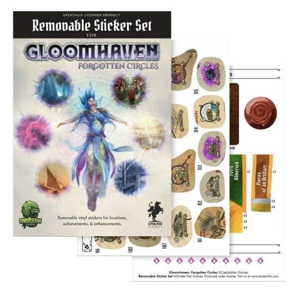 Gloomhaven: Forgotten Circles Removable Sticker Set (engl.)