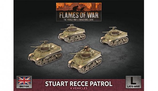Flames of War BR: Stuart Recce Patrol (x4 Plastic)