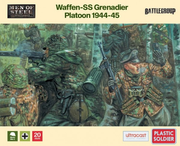 Plastic Soldier: 1/72 Waffen-SS Grenadier Platoon 44/45 (x33