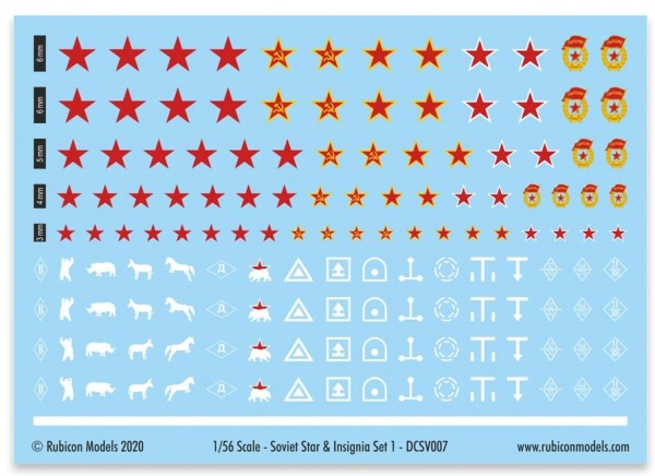 Soviet Star & Insignia Decals