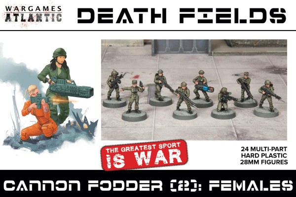 Wargames Atlantic: Cannon Fodder - Female (Plastic)