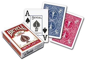 Poker: Bicycle Playing Cards Prestige Rider Back 100%Plas. (Poker)