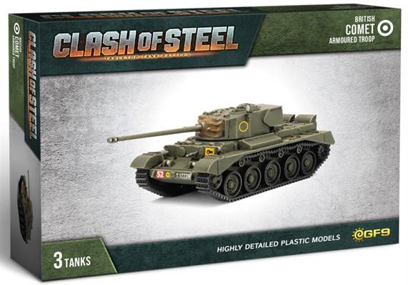 Clash of Steel: Comet Armoured Troop (x3 Plastic)