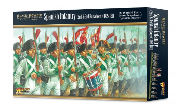 Black Powder Spanish Infantry (2nd & 3rd) 1805 (25 xResin)