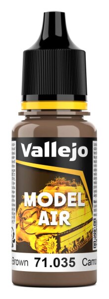 Vallejo Model Air: 035 Camouflage Light Brown, 17 ml