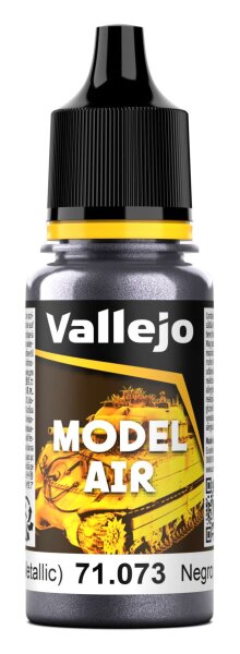 Vallejo Model Air: 073 Black Metal, 17 ml