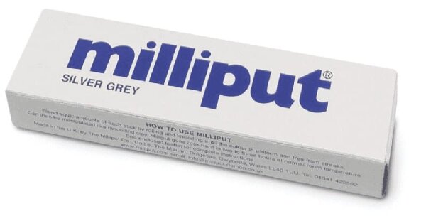 Milliput Modelliermasse Silver-Grey (ca. 113g) -das Original-