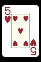 Poker 4 Jumbo - Cristallo Red [100% Plastic]