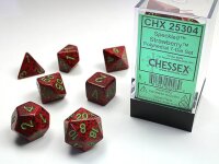 Würfelset: 7 Würfel mehrseitig Speckled Strawberry