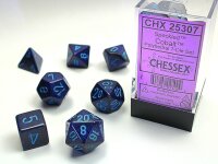 Würfelset: 7 Würfel mehrseitig Speckled Cobalt