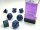 Würfelset: 7 Würfel mehrseitig Speckled Cobalt