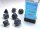 Würfelset: 7 Würfel mehrseitig Opaque Polyhedral Dusty Blue/copper 7-Die Set
