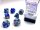 Würfelset: 7 Würfel mehrseitig Gemini Blue-Steel/white