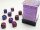 Würfelset: 36 Würfel 6-seitig 12mm Gemini Blue-Purple/gold