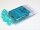 Würfel-Set: Würfelset: 10 Würfel 10-seitig Frosted Teal/white
