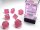 Würfelset: 7 Würfel mehrseitig Borealis Pink/silver