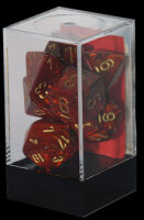 Würfelset: 7 Würfel mehrseitig Scarab Scarlet/gold