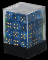 Würfelset: 36 Würfel 6-seitig Phantom Teal/gold