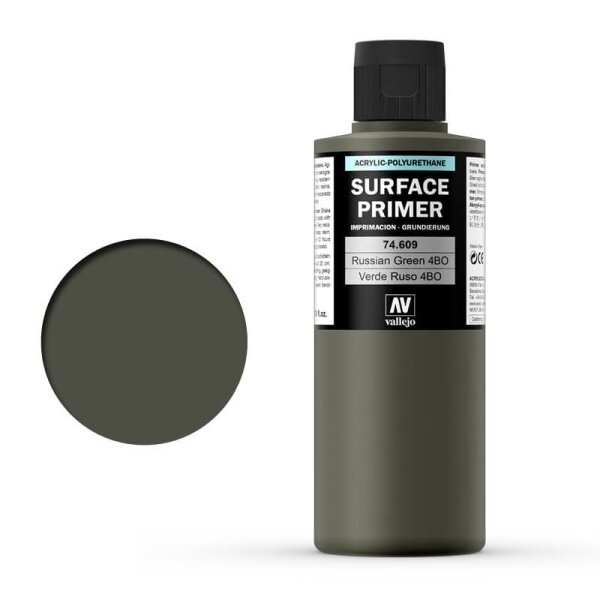 Vallejo Surface Primer Russian Green (200ml)