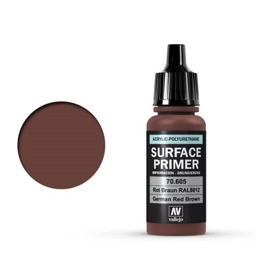 Vallejo Surface Primer German Rotbraun (RAL8012) 17ml