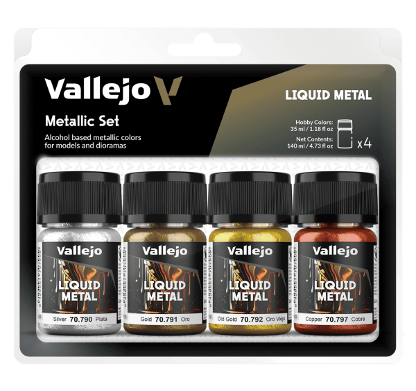 Vallejo Model Color: Vallejo Liquid Gold Set (4x 35 ml)