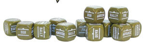 Bolt Action: Order Dice Olive Drab (12)