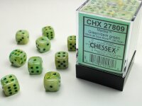 Würfelset: 36 Würfel 6-seitig Marble Green/Dark...