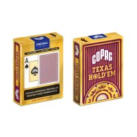 Copag Texas Holdem Jumbo Index rot/gold 2 Eckzeichen