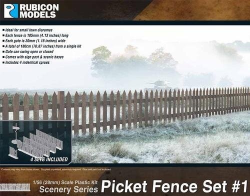 Rubicon Models: Picket Fence Set